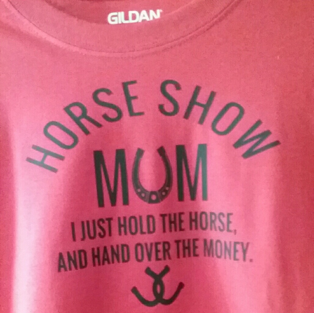 Made to Order Custom Horse Show Mom T-shirt